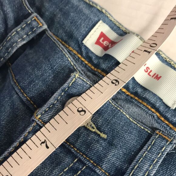 LEVI'S 511 Slim Fit Straight Leg Kids Jeans Sz 12 (26x26) Adjustable Waist Denim - Picture 10 of 12